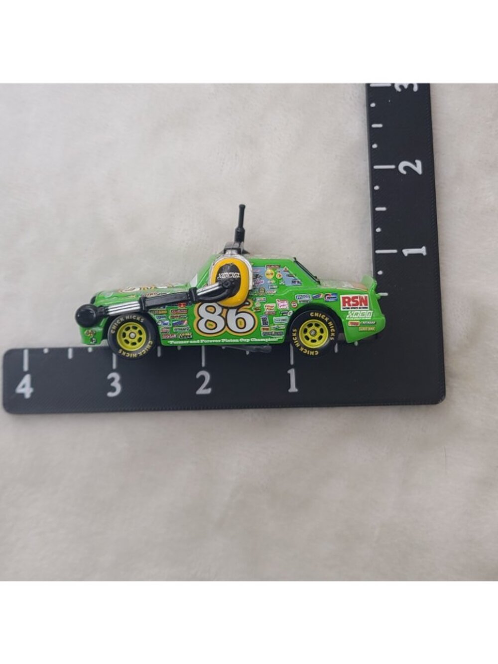 Disney Pixar Cars 3 Chick Hicks with Headset Mattel 1:55 Diecast DXV48 - Picture 9 of 9